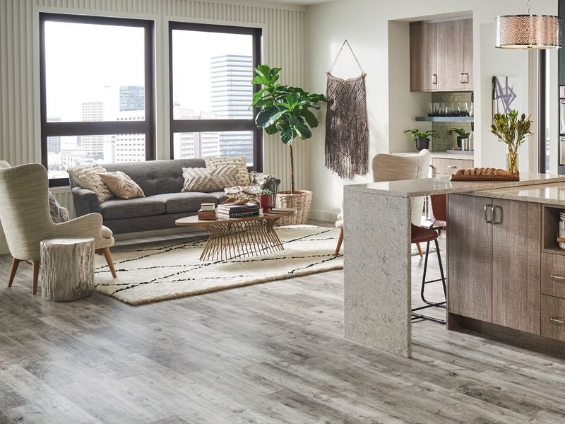 gray laminate floor from The Carpet Shop - Inspired Floors for Less in Benton Harbor, MI